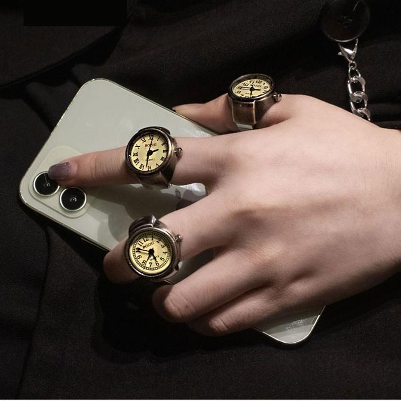 リングウォッチ 指輪時計 ユニセックス 男女兼用 メンズ 男性