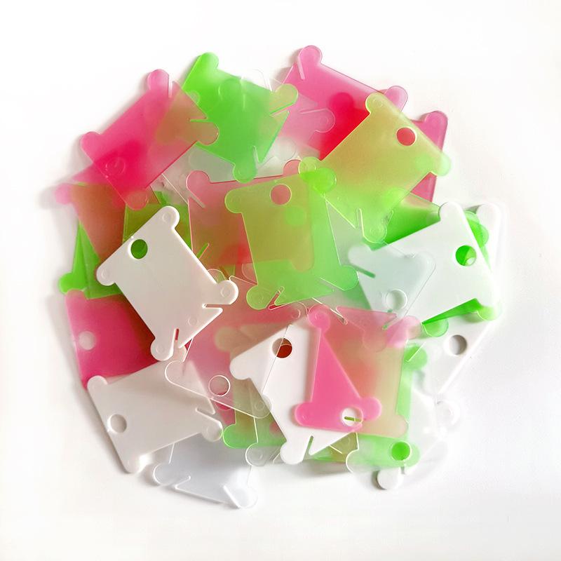 糸巻き台紙 100枚セット 糸巻き板 プラスチック製 巻き取り 収納