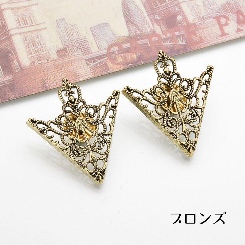 タックピン 2個セット ピンブローチ ピンバッチ 襟 レディース