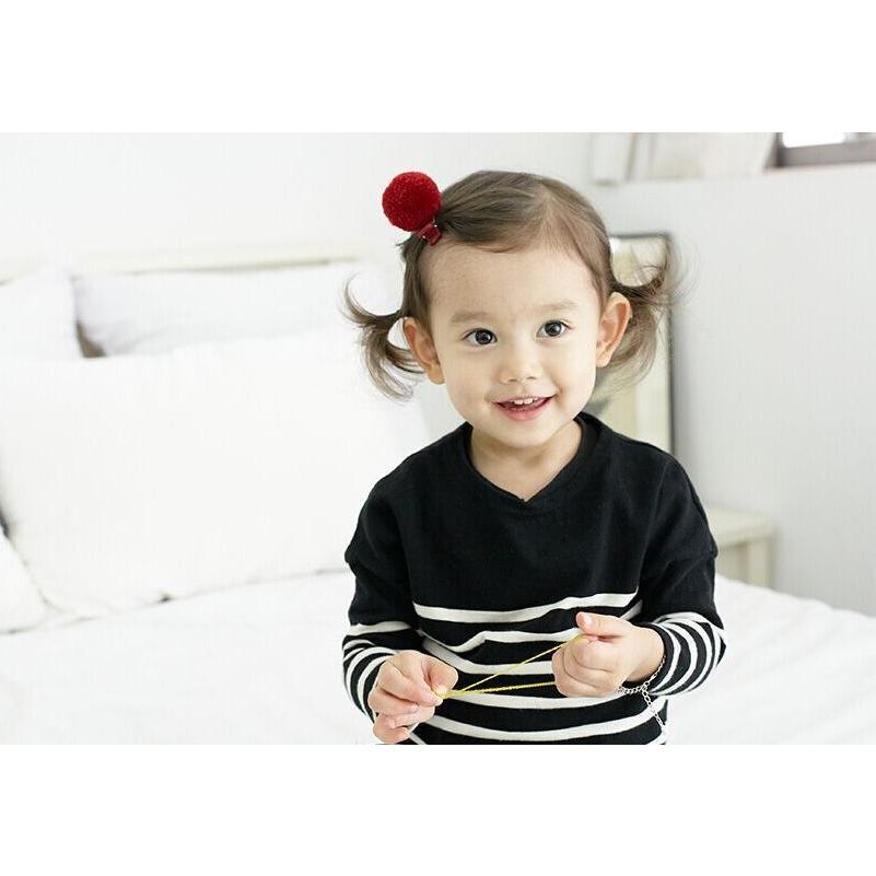 ヘアクリップ ミニ 髪留め 髪飾り キッズ ベビー 子供用 女の子 女児 赤ちゃん 赤ん坊 ヘアアクセサリー ヘアアレンジ まとめ髪 ボンボン ふわふ Zak Kawaemon 通販 Yahoo ショッピング