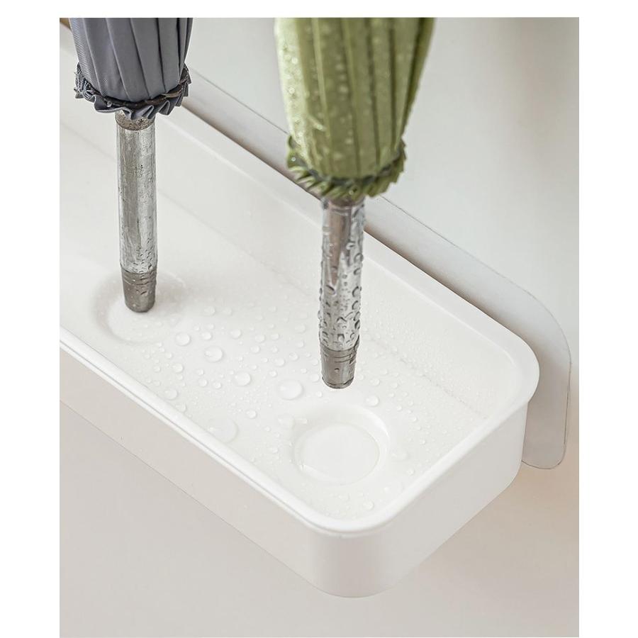 傘立て アンブレラスタンド 粘着式 貼り付け 4本収納 アンブレラ