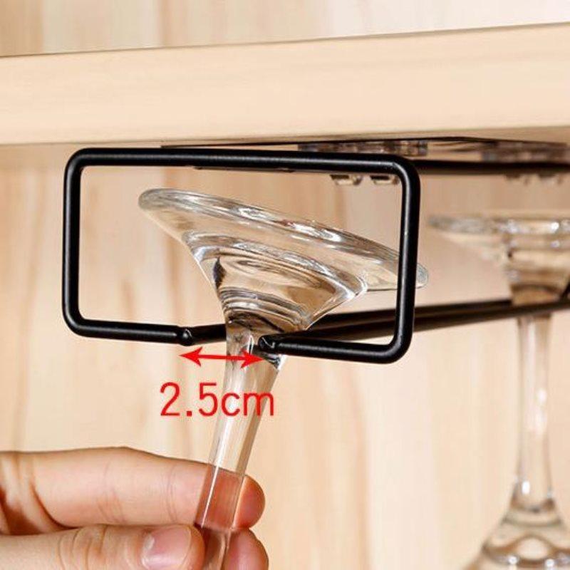 ワイングラスホルダー ワイングラスハンガー 1列 戸棚下 吊り下げ