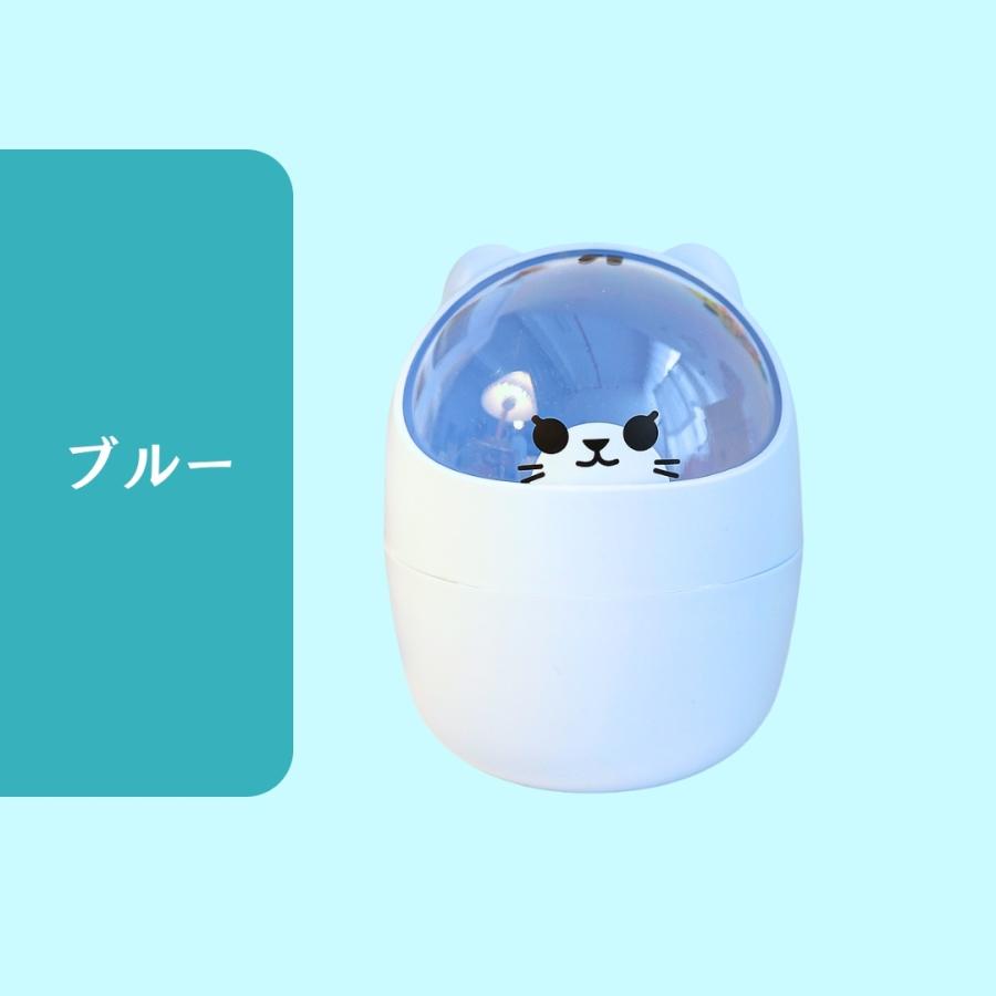 ゴミ箱 ダストボックス ネコ クマ 卓上 蓋つき フタ付き 洗面 化粧台