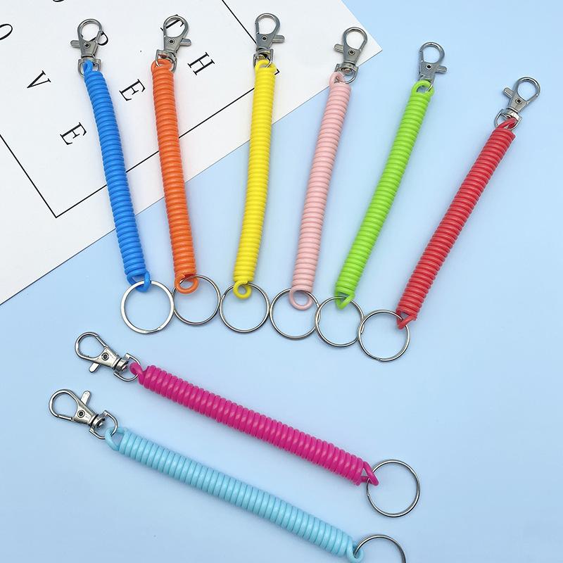 キーホルダー キーチェーン スプリングチェーン コイルチェーン