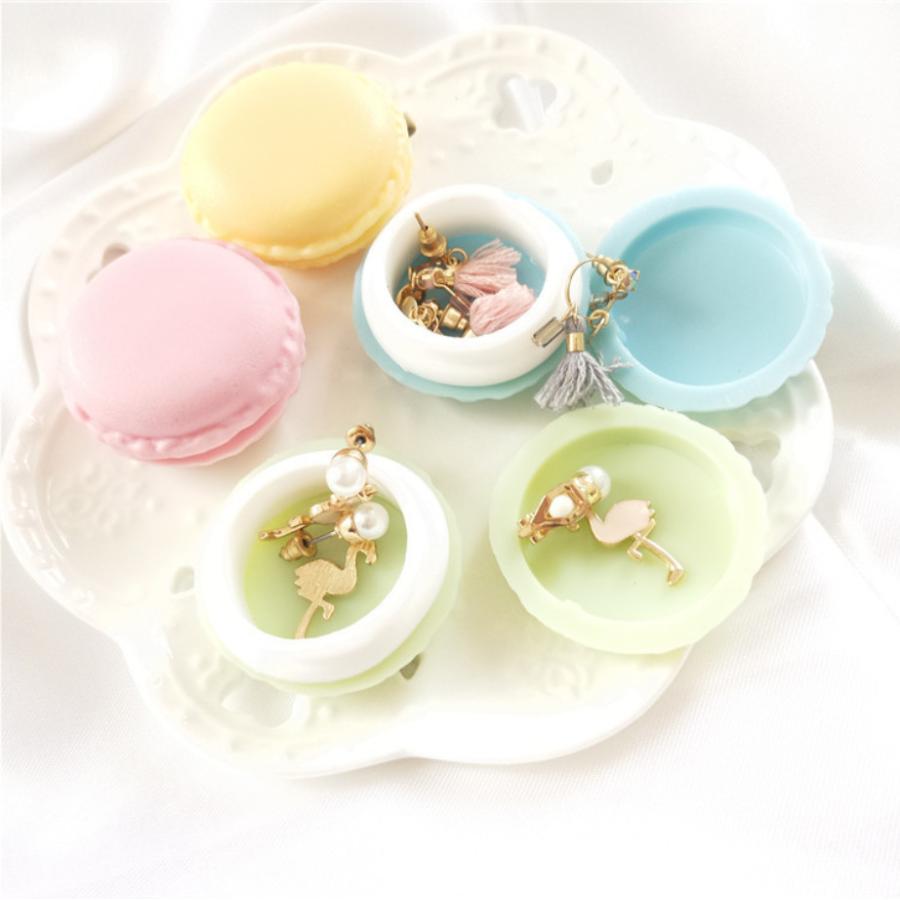 アクセサリーケース 小物入れ ジュエリーボックス マカロン型 ミニ