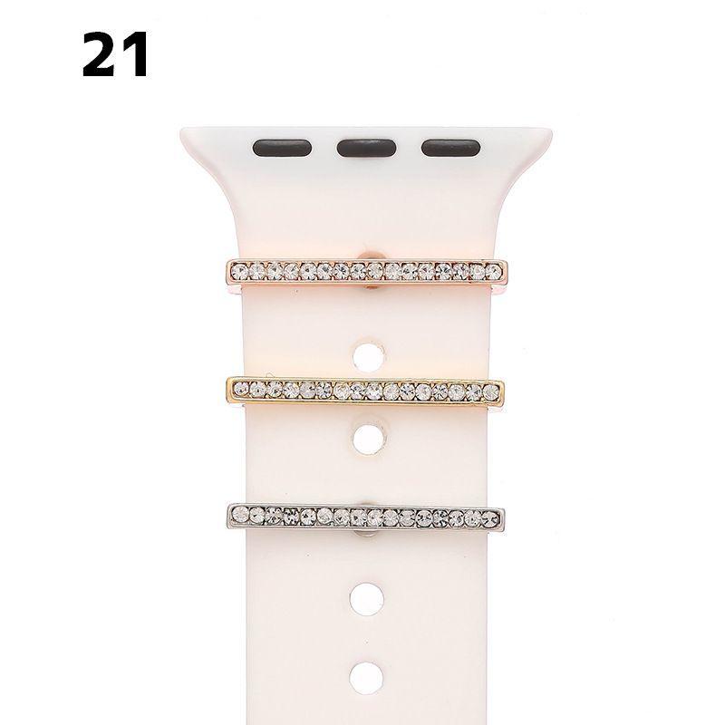 AppleWatchアクセサリー 単品 1本 アップルウォッチ用 AppleWatch用 バンド用 バンドチャーム スマートウォッチアクセサリー メタ |  | 02