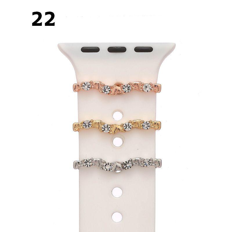 AppleWatchアクセサリー 単品 1本 アップルウォッチ用 AppleWatch用 バンド用 バンドチャーム スマートウォッチアクセサリー メタ |  | 03