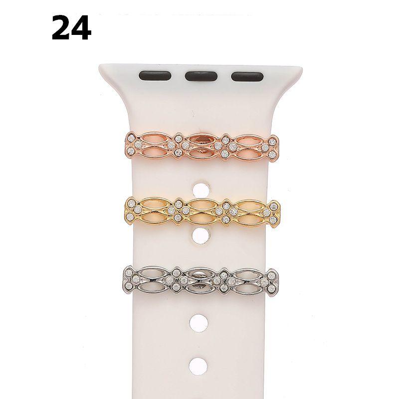 AppleWatchアクセサリー 単品 1本 アップルウォッチ用 AppleWatch用 バンド用 バンドチャーム スマートウォッチアクセサリー メタ |  | 05