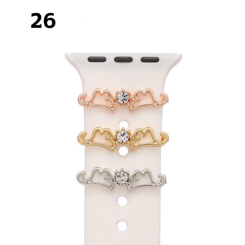 AppleWatchアクセサリー 単品 1本 アップルウォッチ用 AppleWatch用 バンド用 バンドチャーム スマートウォッチアクセサリー メタ |  | 06