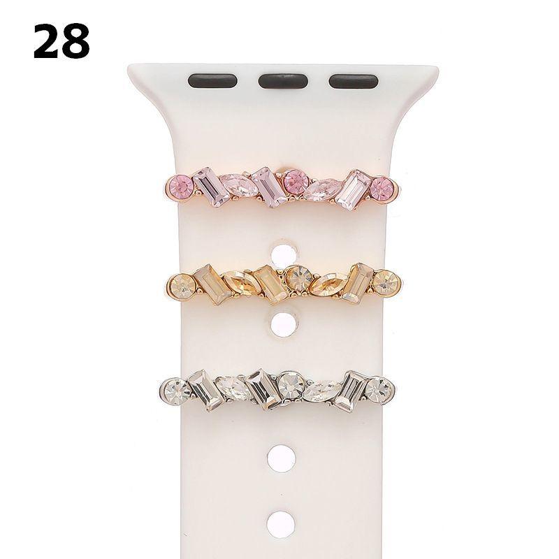 AppleWatchアクセサリー 単品 1本 アップルウォッチ用 AppleWatch用 バンド用 バンドチャーム スマートウォッチアクセサリー メタ |  | 07