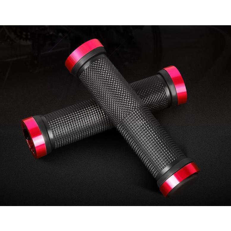 自転車 ハンドルカバー ハンドルグリップ エンドキャップ付き ロック