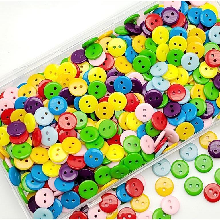 ボタン 100個セット 二つ穴ボタン 四つ穴ボタン カラフル 可愛い 手芸