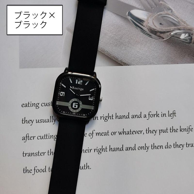 腕時計 メンズ 男性用 リストウォッチ アナログ スクエア型 おしゃれ