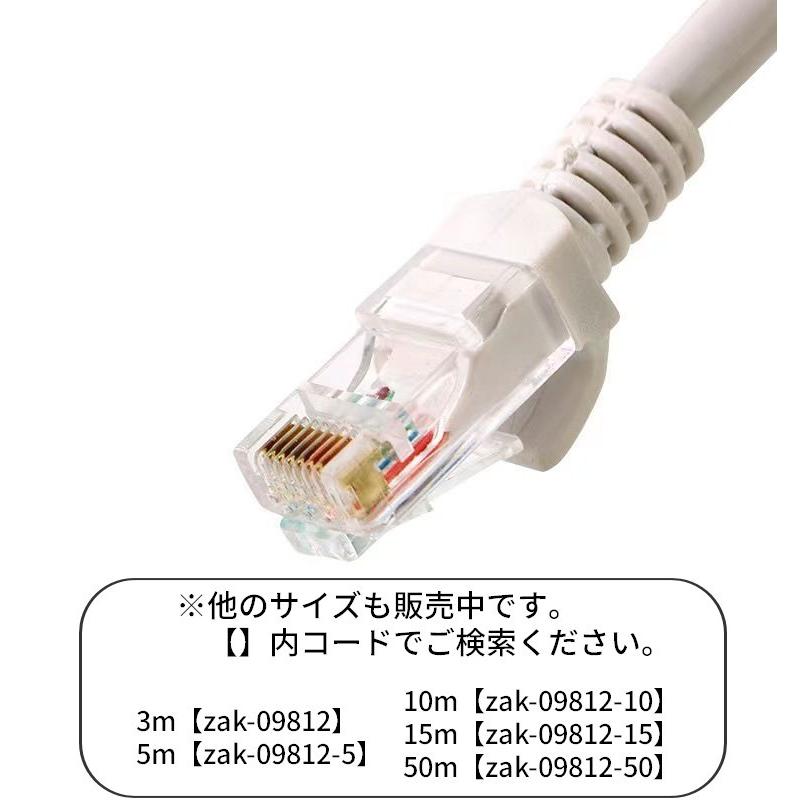 LANケーブル 30m CAT6 カテゴリー6 ストレート 爪折れ防止 スタンダード 高速通信 1Gbps 1ギガビット 250MHz｜kawa-e-mon｜05