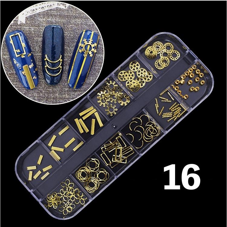 ネイルパーツセット アクセサリーパーツ メタリックパーツ
