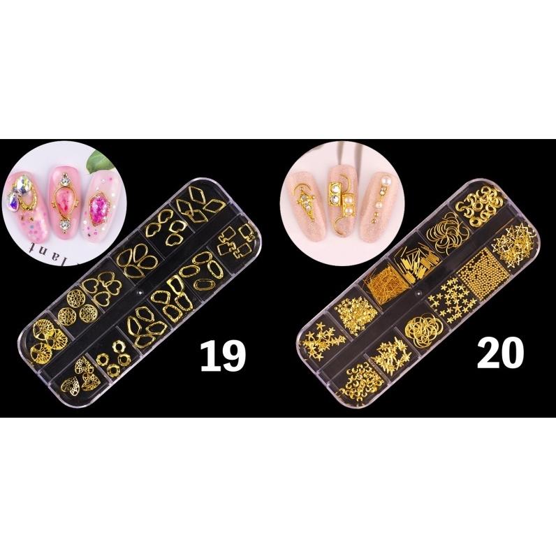 ネイルパーツセット アクセサリーパーツ メタリックパーツ