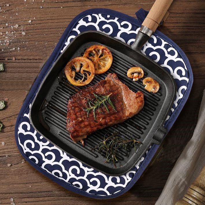 鍋敷き トリベット 正方形 楕円形 布性 鍋つかみ 多機能 コースター