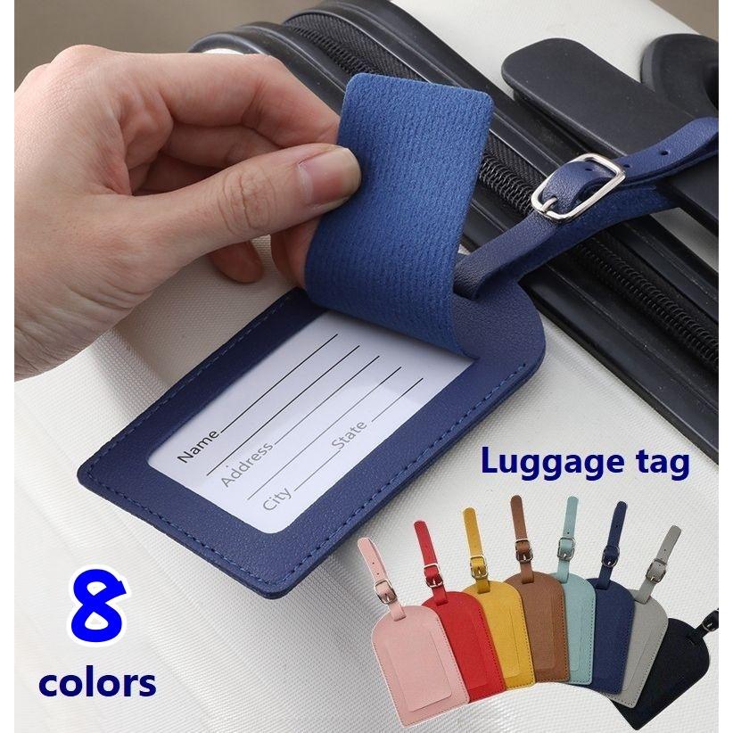 ラゲッジタグ ネームタグ 単品 フラップ付 荷物タグ 名札 旅行用品