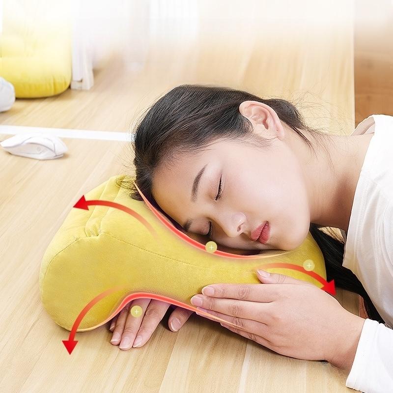 お昼寝枕 ネックピロー 枕 まくら 寝具 無地 単色 かわいい おしゃれ