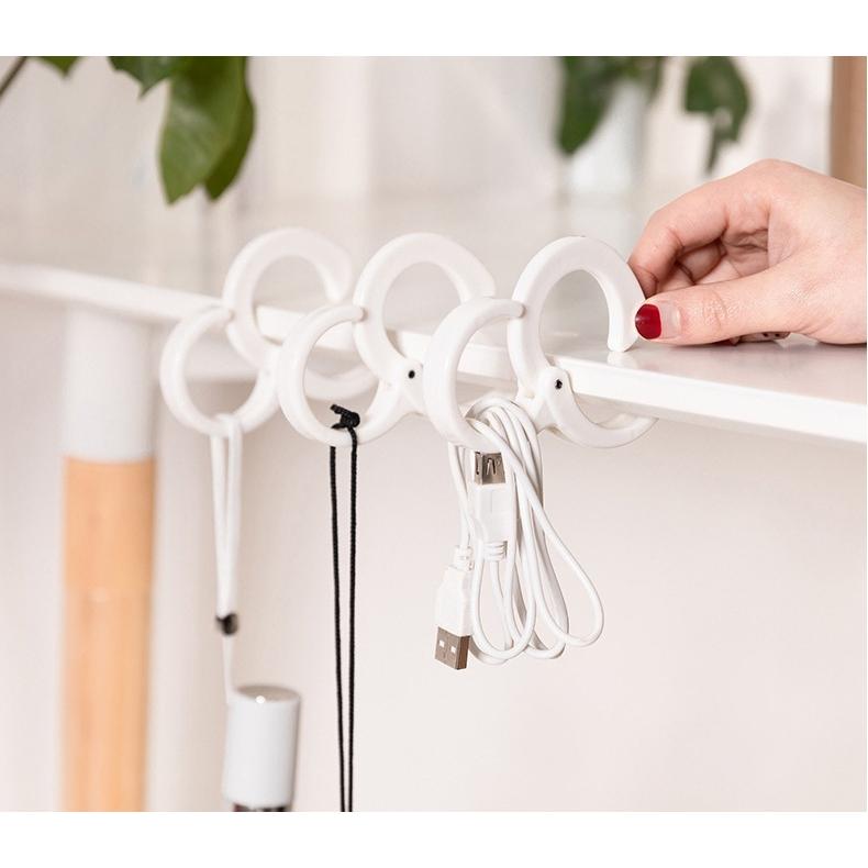 飾り収納シリーズ　5点セット　メッシュパネル　S字フック　フック付き小物入れ S字フック 5個セット 収納フック 収納 落ちない 落下防止 耐荷重