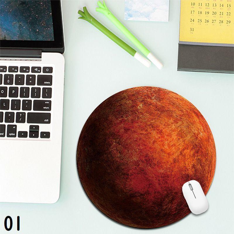 オシャレ 円型 惑星柄マウスパッド senastyle_cas-283