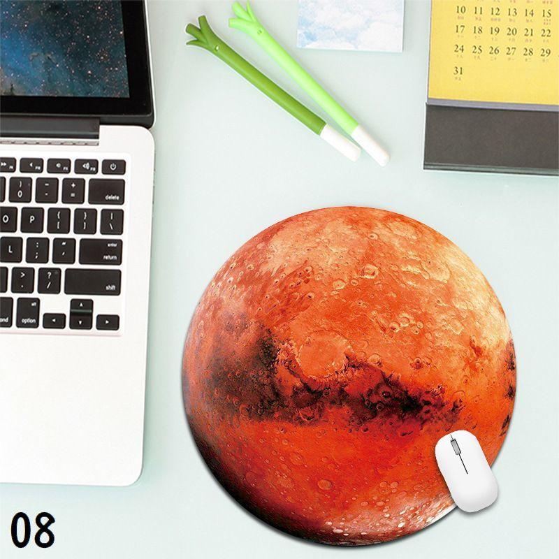 オシャレ 円型 惑星柄マウスパッド senastyle_cas-283