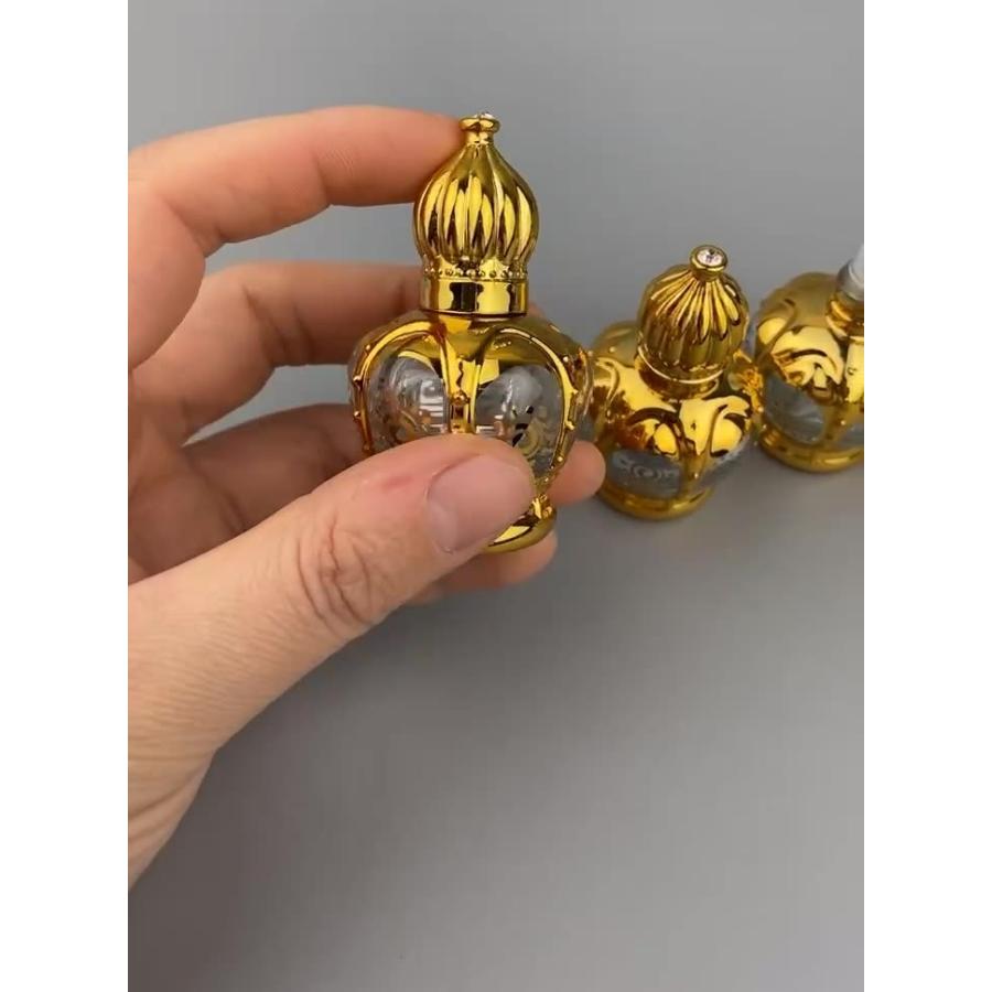 #アンティーク　王冠型香水 アトマイザー 単品 詰め替え容器 香水瓶 レディース 女性 15ml