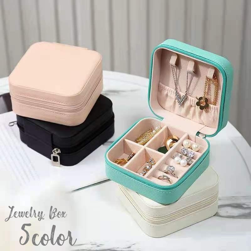 アクセサリーケース ジュエリーボックス リングケース コレクションボックス 小物入れ 携帯用 持ち運び コンパクト 収納 整理 ファスナー スクエア Zak Kawaemon 通販 Yahoo ショッピング