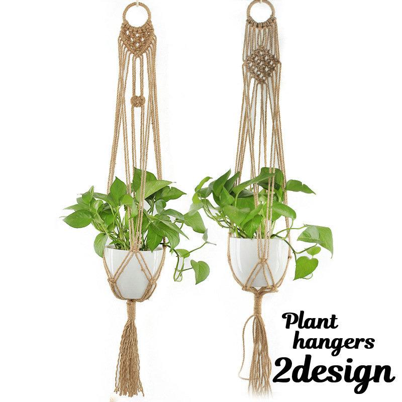 プラントハンガー ハンギングプランター 植物ハンガーネット 吊り下げ式 インテリア雑貨 ガーデニング用品 縄 ロープ マクラメ編み おしゃれ ナチュラ Zak Kawaemon 通販 Yahoo ショッピング