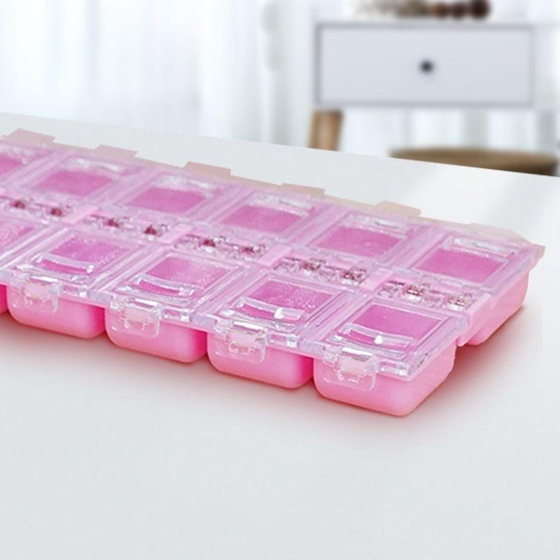 ネイルアート用品セットと収納ケース ネイルケース 収納ケース 12マス ネイルパーツケース ネイルアート用品