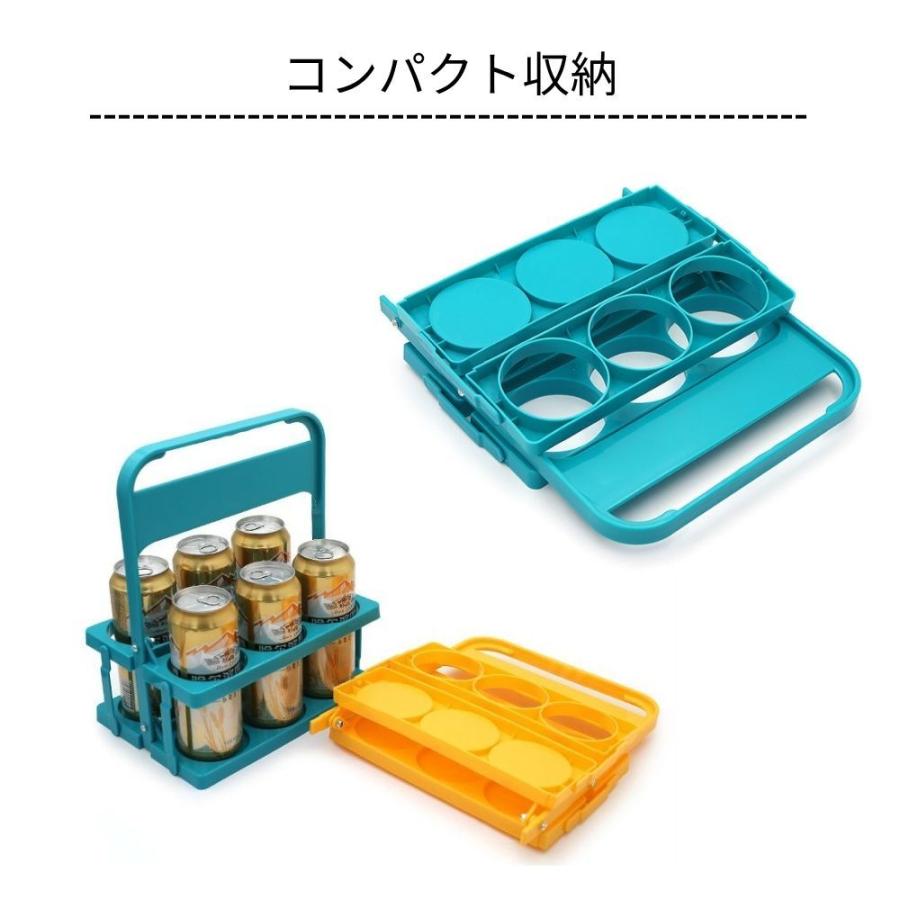7-Up 木製ボトルキャリー 日本製 ボトルキャリアー 6本収納 ドリンクバスケット 折り畳み式 ボトル
