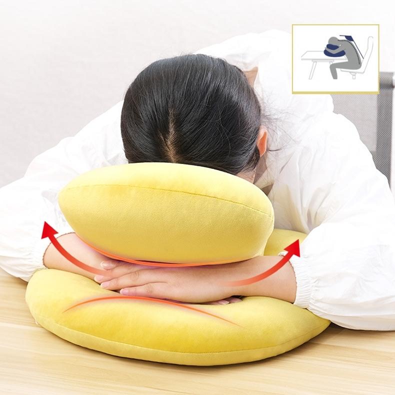 腕枕 ネックピロー クッション 枕 ピロー 腰当て 穴あき ホール