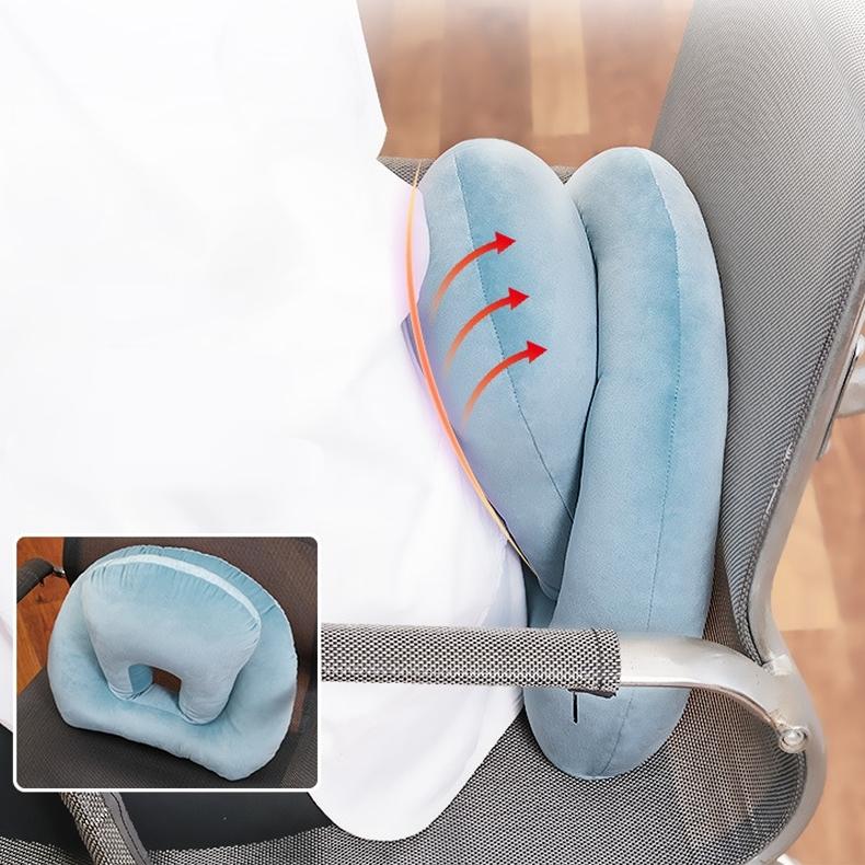 腕枕 ネックピロー クッション 枕 ピロー 腰当て 穴あき ホール