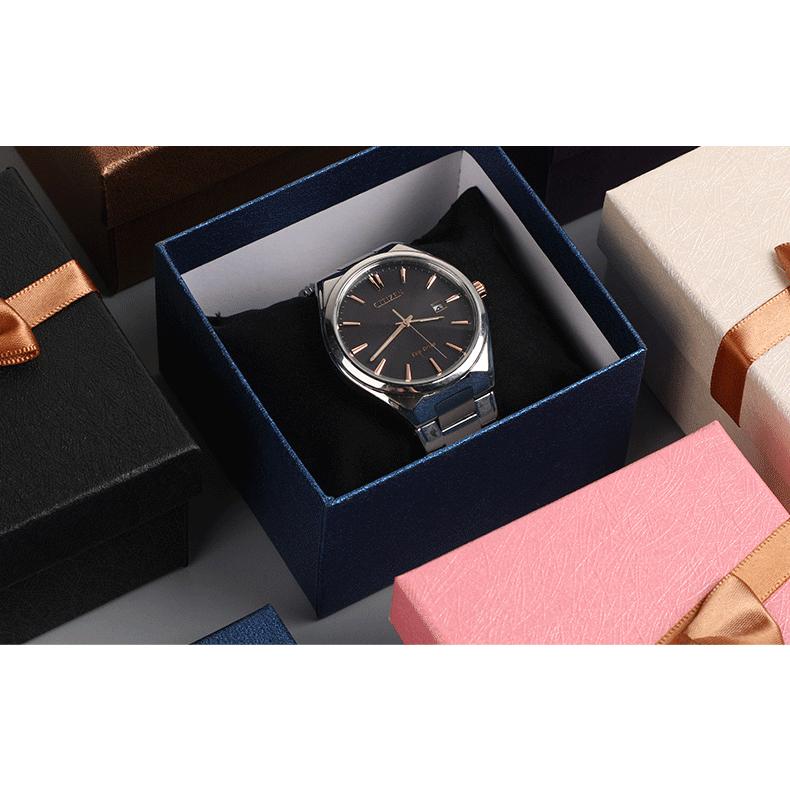 腕時計用 ギフトボックス プレゼントボックス 正方形 箱 ケース リボン