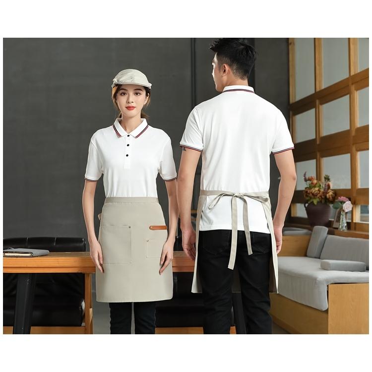 カフェエプロン 腰エプロン レディース メンズ 男女兼用 前掛け 防水
