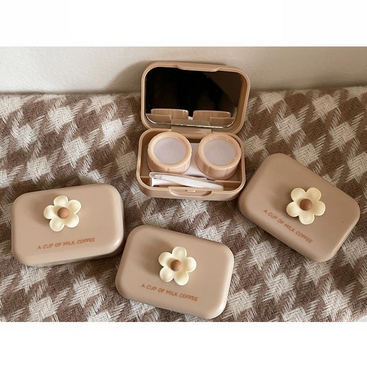 コンタクトレンズケース カラコンケース ソフトレンズ用 鏡 ミラー