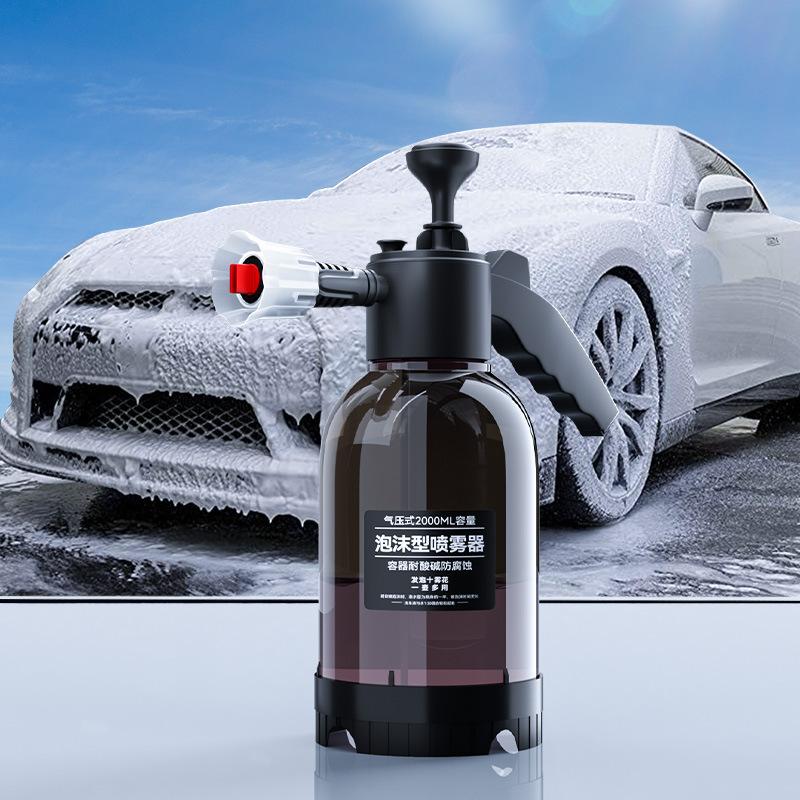 スプレーボトル 2L 高圧洗浄 水圧 空気圧 ポンプ 手動 ハンディ 洗車