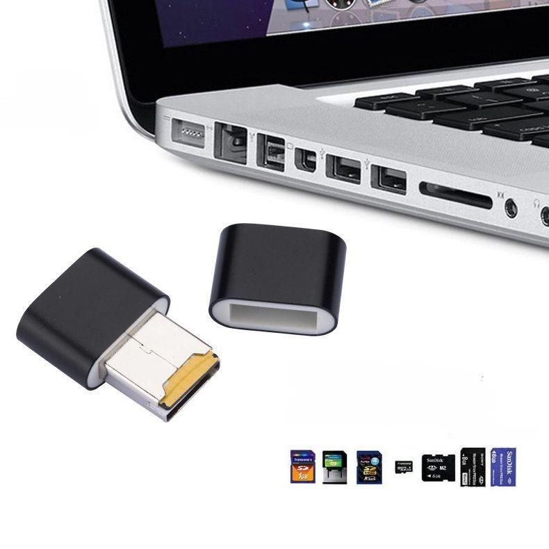 外付けカードリーダー ミニ高速USB 2.0カードリーダー デスクトップ ラップトップ ノートブック マイクロSDメモリカード usb to micr｜kawa-e-mon｜06