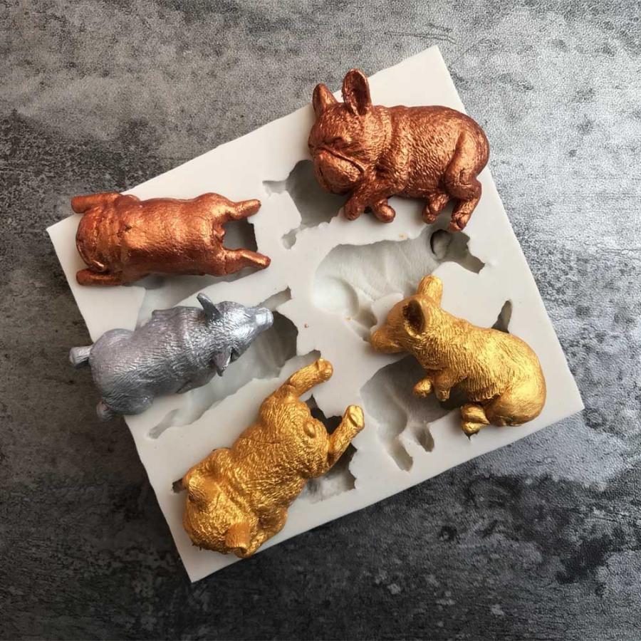 石鹸 石膏 レジン キャンドル シリコンモールドセット 動物 植物等 33個入り シリコンモールド シリコン型 犬 イヌ ネコ 猫 動物 ハンドメイド