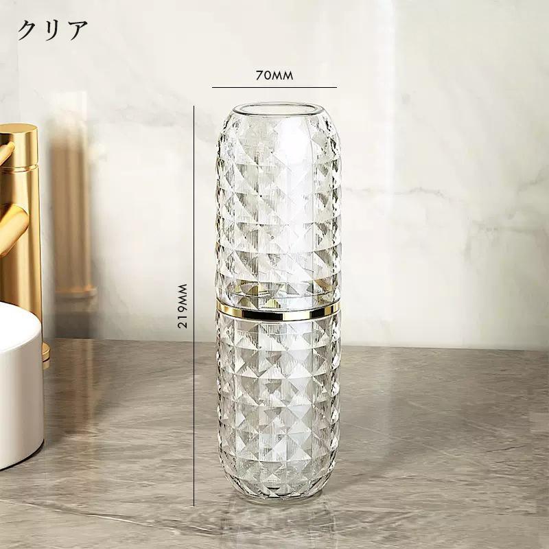 歯ブラシスタンド　コットンケース 歯ブラシスタンド 歯ブラシ立て ケース 収納 小物入れ 持ち運び