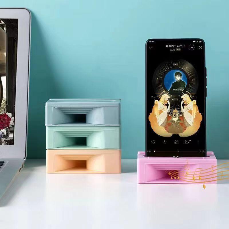 スマホスピーカー スマホスタンド 電源不要 置くだけ 縦置き 横置き