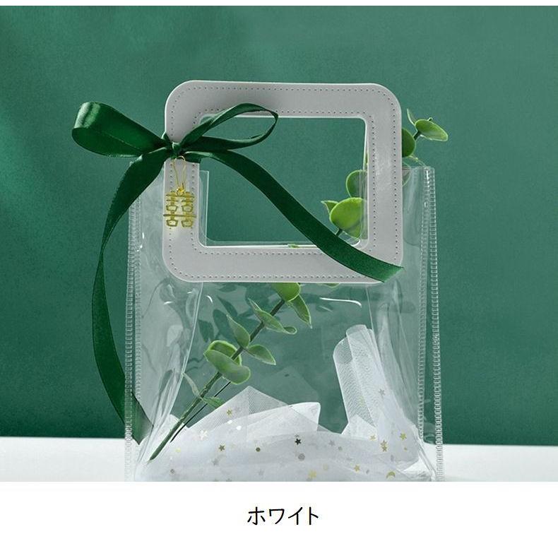 ラッピングバッグ ギフトバッグ 透明バッグ 18 20cm クリアバッグ