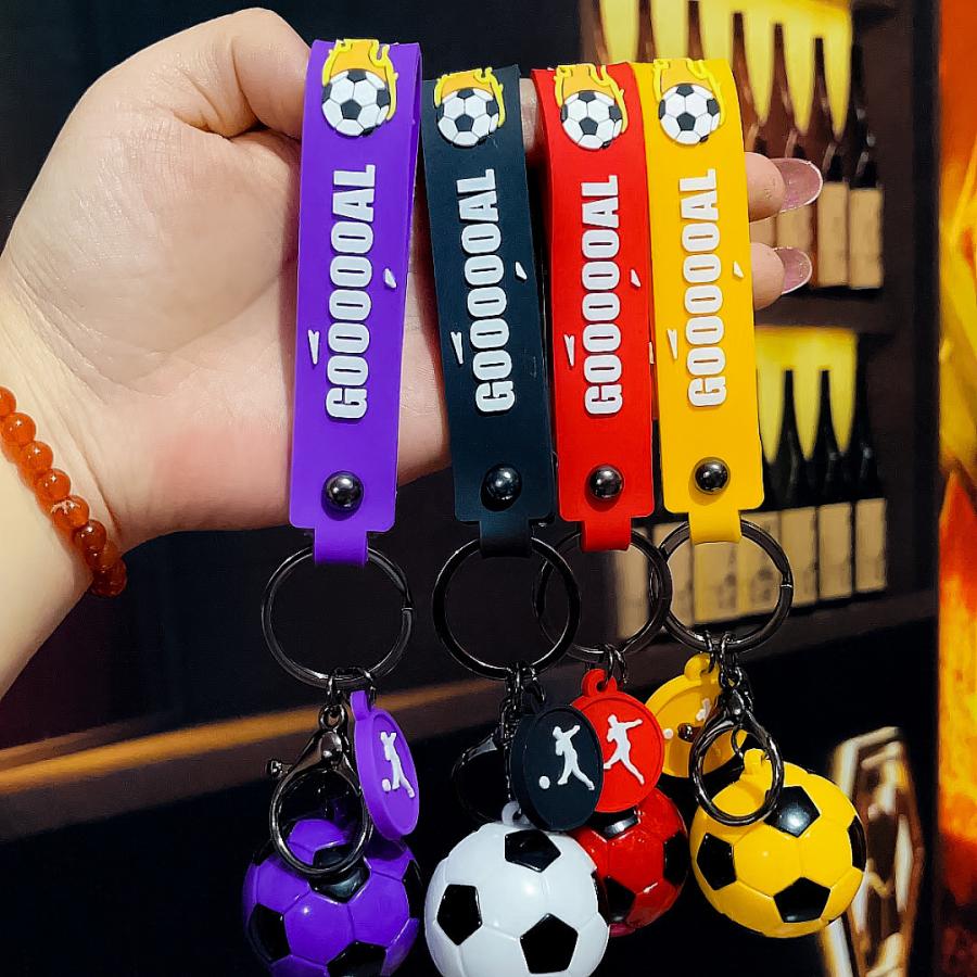 キーホルダー キーリング サッカーボール サッカー タグ付き バッグ