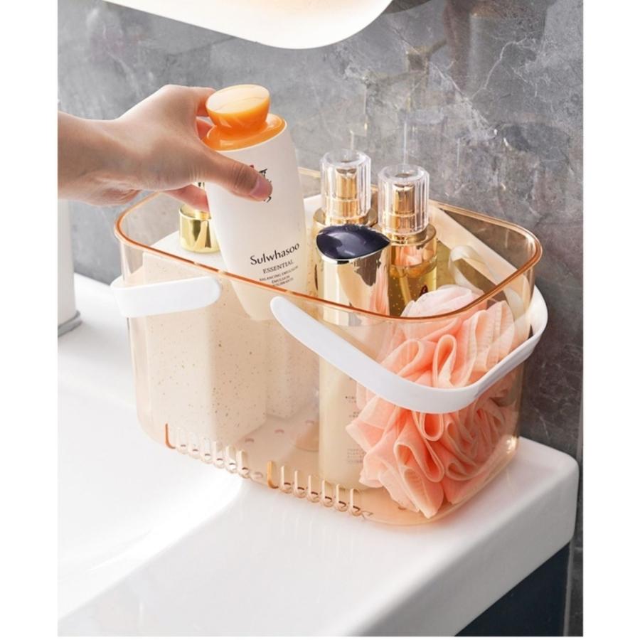 お風呂 バスルームバスケット カゴ 持ち運び お風呂収納バスケットス (淡い黄色 お風呂 バスルームバスケット カゴ 持ち運び お風呂収納バスケットス