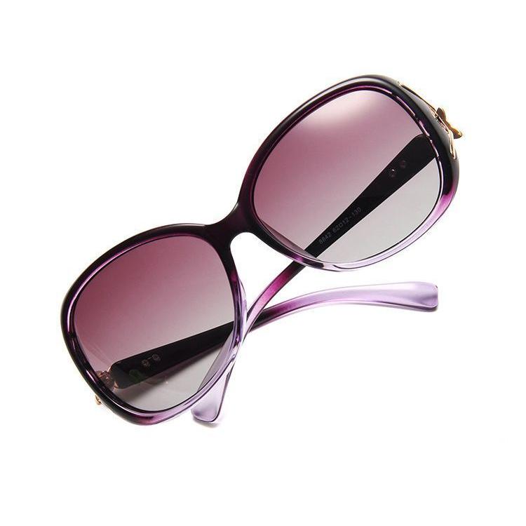 サングラス レディース 女性 ビッグフレーム カラーレンズ 紫外線対策