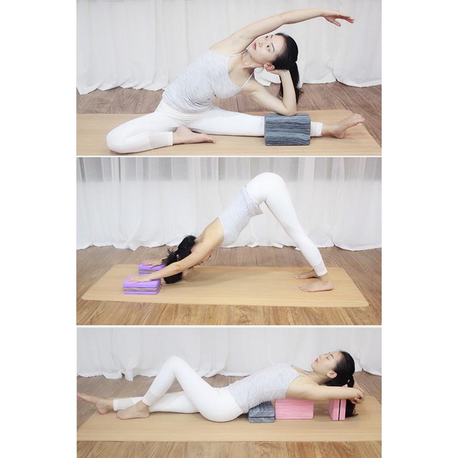 ヨガブロック ブリック ピラティス バレエ ダンス 柔軟 ポーズ 大人