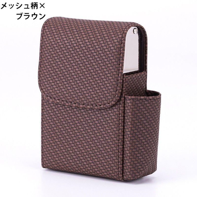 シガレットケース タバコケース ライター入れ付き スクエア 四角