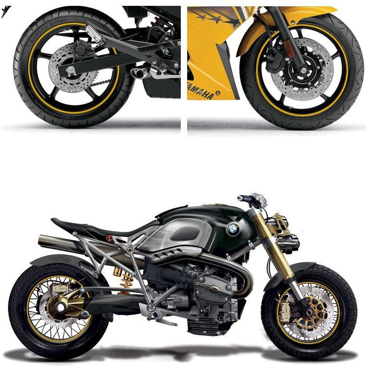 バイクホイールステッカー ホイールリムステッカー ホイールラインテープ 18インチ オートバイ 外装パーツ 装飾 カッコイイ おしゃれ カラバリ豊富 Zak 264 Kawaemon 通販 Yahoo ショッピング