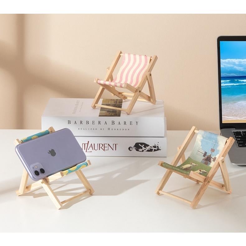 スマホスタンド スマホホルダー 椅子型 イス ビーチチェア 折りたたみ