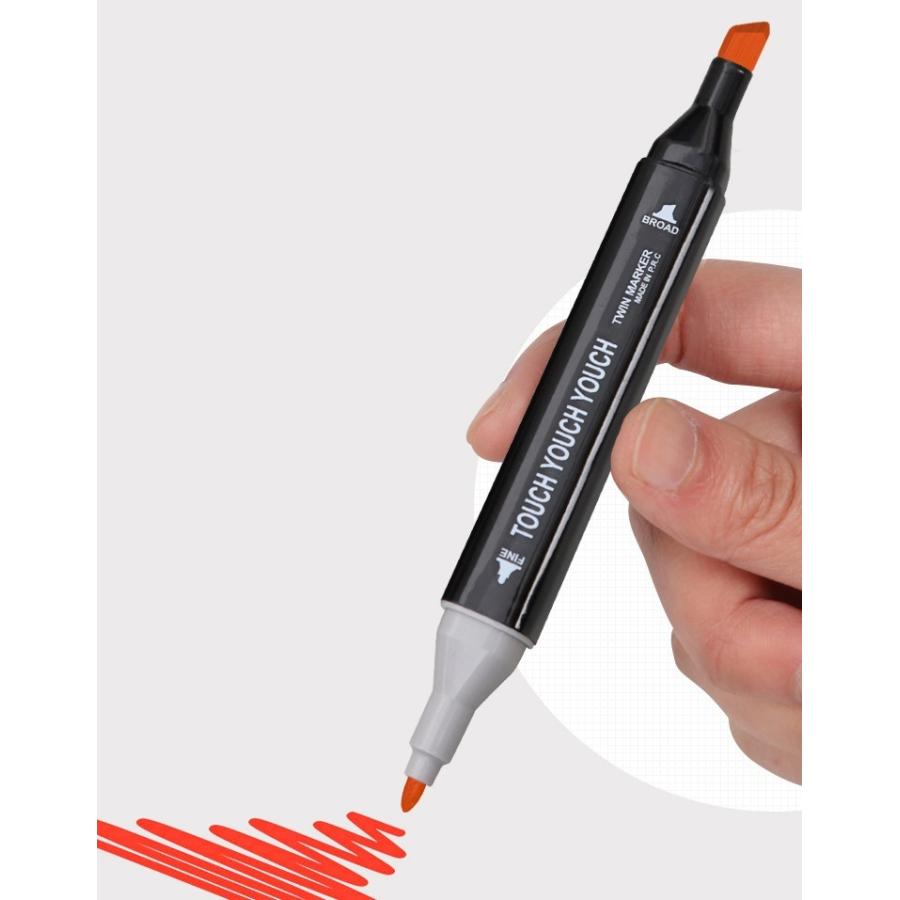 油性マーカー ペン 油性ペン 48色セット バッグ付き 文房具 文具